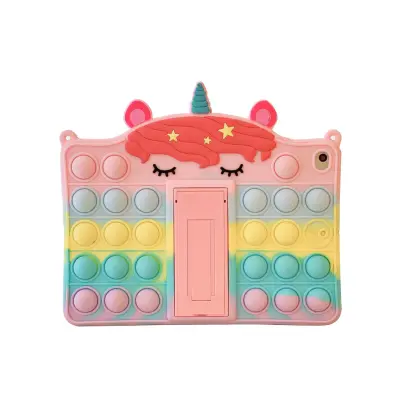 Trolsk Kids Case with strap - Bubble Unicorn (iPad 10,2)