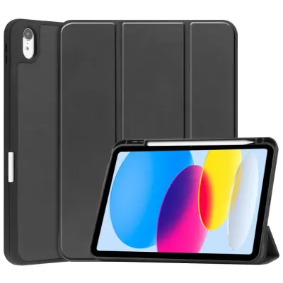 Trolsk Tri-fold Stand Cover (iPad 11/iPad 10,9 (2022)) - Svart
