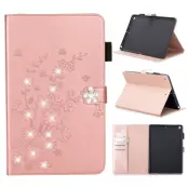 Trolsk Flower Rhinestone Wallet (iPad 10,2) - Guld