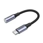Ugreen Adapter USB-C till Audio Miniuttag 3.5 mm för Hörlurar - Grå