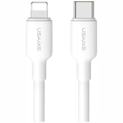 Usams USB-C Till Lightning Kabel 1m PD20W - Vit
