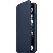 Apple iPhone 11 Pro Max Läderfodral Original - Deep Sea Blue / Havsblå