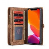 CASEME 2-in-1 Plånboksfodral för iPhone 11 Pro Max Detachable - Brun