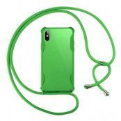 Boom iPhone XR skal med mobilhalsband - Grön