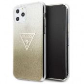 Guess Skal iPhone 11 Pro Max Glitter Triangle - Guld