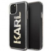 Karl Lagerfeld iPhone 11 Pro Max skal Karl logo Glitter Svart