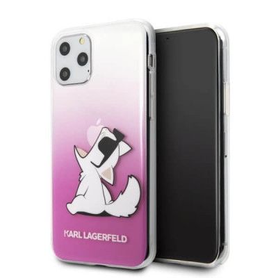 Karl Lagerfeld Skal iPhone 11 Pro Max Choupette Fun - Rosa