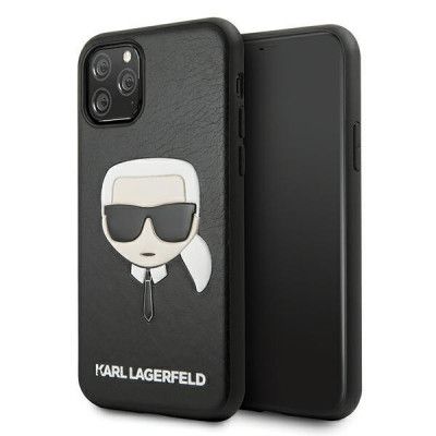 Karl Lagerfeld Skal iPhone 11 Pro Max Ikonik Karl`s Head - Svart