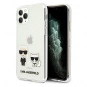 Karl Lagerfeld Skal iPhone 11 Pro Max Karl & Choupette - Transparent