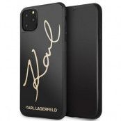 Karl Lagerfeld Skal iPhone 11 Pro Max Signature Glitter - Svart