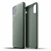 Mujjo Full Leather Case för iPhone 11 Pro Max - Slate Green