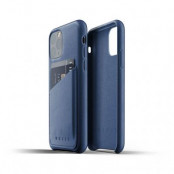 Mujjo Full Leather Wallet Case till iPhone 11 Pro Max - Monacoblå