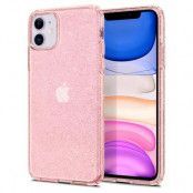 Spigen Flytande Crystal iPhone 11 Glitter Rose