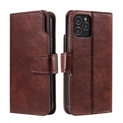 Trolsk Leather Wallet (iPhone 11 Pro Max) - Brun