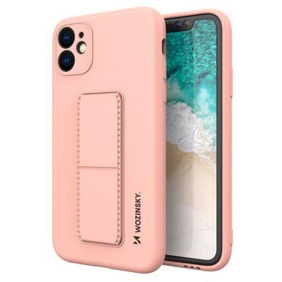 Wozinsky Kickstand Silicone Skal iPhone 11 Pro Max- Rosa
