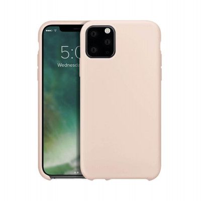 XQISIT Silikon Skal till iPhone 11 Pro Max nude