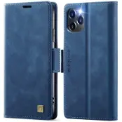 AUTSPACE iPhone 11 Pro Fodral KonstLäder - Blå