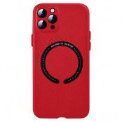 BOOM iPhone 11 Pro Läderskal Magsafe - Röd