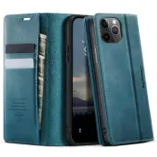 CASEME 033 iPhone 11 Pro Skal RFID Blocker Läder Grön