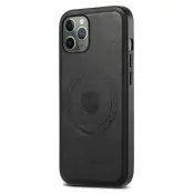 DENIOR iPhone 11 Pro Skal PU Läder Med Magnet Svart