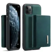 DG.MING M1 Wallet Skal med Kickstand för iPhone 11 Pro - Grön