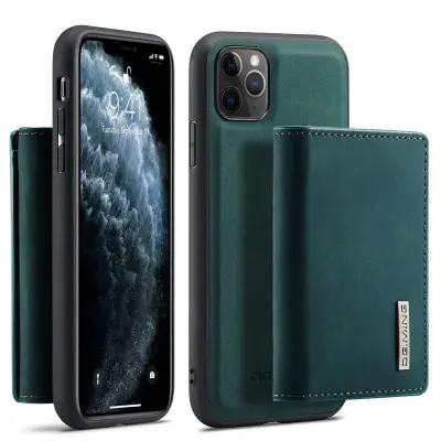 DG.MING M1 Wallet Skal med Kickstand för iPhone 11 Pro - Grön