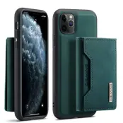 DG.MING M2 Series Anti-Fall Wallet Case för iPhone 11 Pro - Grön