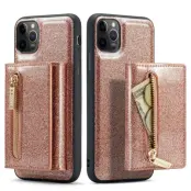 DG.MING M3 Series iPhone 11 Pro Skal Glittery Rose Gold