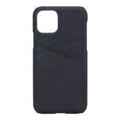 Essentials iPhone 11 Pro, Triple Card Läder Cover, svart