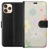 Plånboksfodral till Apple iPhone 11 Pro med fejdande blommor