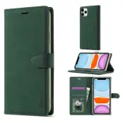 FORWENW F1 Series Plånboksfodral för iPhone 11 Pro Konstläder - Grön