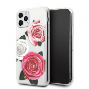 Guess iPhone 11 Pro Mobilskal Flower Desire Pink White Rose