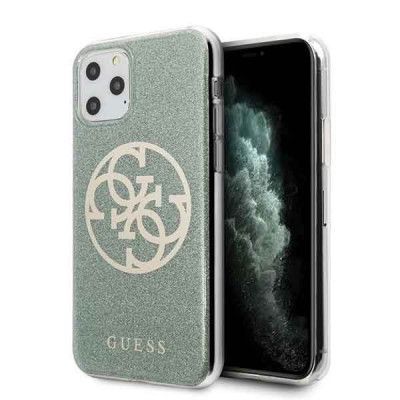 Guess Skal iPhone 11 Pro Circle Glitter - Khaki