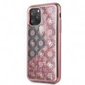 Guess Liquid Glitter Case - 4G Peony (iPhone 11 Pro) - Guld