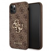 GUESS Skal iPhone 11 Pro Metal Logo - Brun