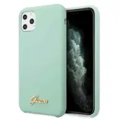 Guess Skal iPhone 11 Pro Silicone Vintage Gold Logo - Gr