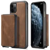 JEEHOOD iPhone 11 Pro Fodral Läder TPU Magnetisk Brun