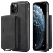JEEHOOD iPhone 11 Pro Skal Magnetiskt Läder Svart