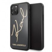 Karl Lagerfeld Skal iPhone 11 Pro Signature Glitter - Svart