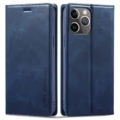 LC.IMEEKE iPhone 11 Pro Plånboksfodral Konstläder - Blå