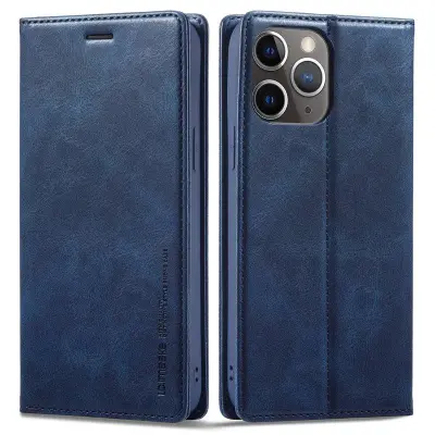 LC.IMEEKE iPhone 11 Pro Plånboksfodral Konstläder - Blå