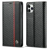 LC.IMEEKE Mobilskal till iPhone 11 Pro KonstLäder - Röd med rand