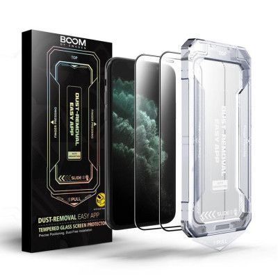 LIVSTIDSGARANTI - BOOM iPhone 11 Pro/XS/X Härdat Glas Skärmskydd - 2 Pack