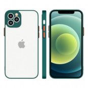 Milky Silicone Flexible Translucent Skal iPhone 11 Pro - Mörk Grön