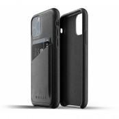 Mujjo Full Leather Wallet Case (iPhone 11 Pro) - Blå