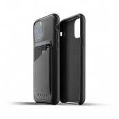 Mujjo Full Leather Wallet Case till iPhone 11 Pro - Svart