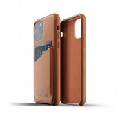Mujjo Full Leather Wallet Case till iPhone 11 Pro - Tan