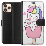 Plånboksfodral till Apple iPhone 11 Pro med Glad enhörning
