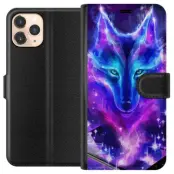 Plånboksfodral till Apple iPhone 11 Pro med Neon Varg