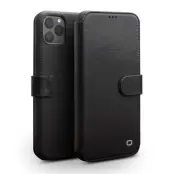 Qialino 2 Card Leather Wallet (iPhone 11 Pro) - Mörkbrun